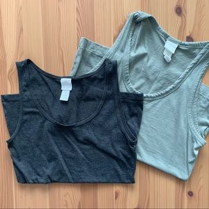 Two H&M Basic Tanks